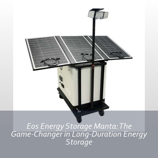 Eos Energy Storage Manta: The Game-Changer in Long-Duration Energy Storage